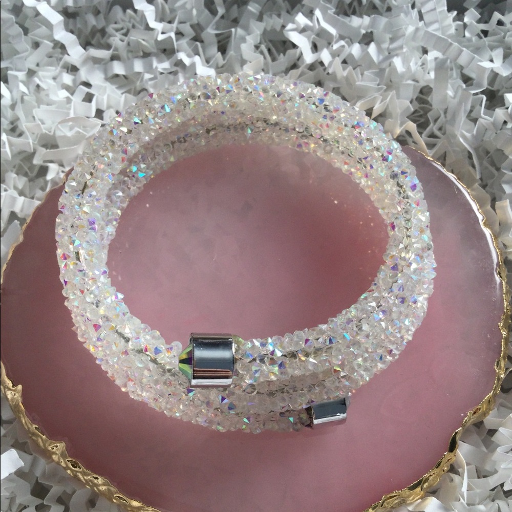 Swarovski Elements double wrap bracelet